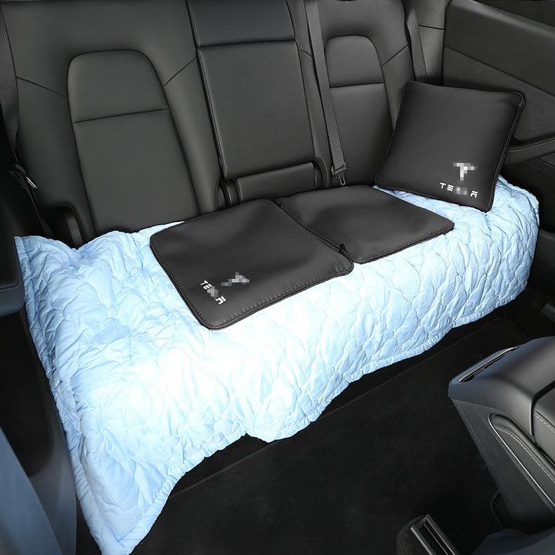 Tesla Throw Pillow & Sleep Quilt Fit For Tesla Owners To Rest In-Car
