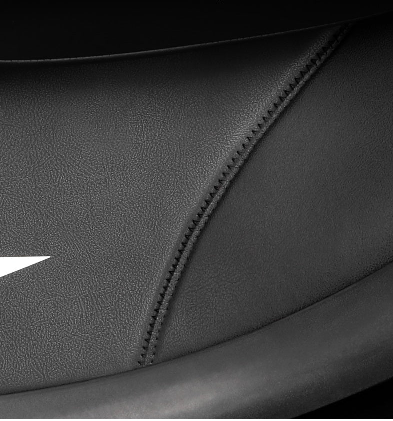 Tesla Model 3/Y Rear Door Sills Leather Threshold Strip Anti Kick Pads