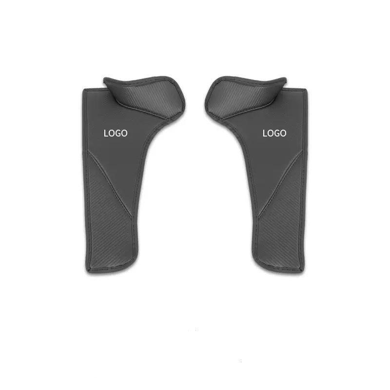 Tesla Model 3/Y Rear Door Sills Leather Threshold Strip Anti Kick Pads