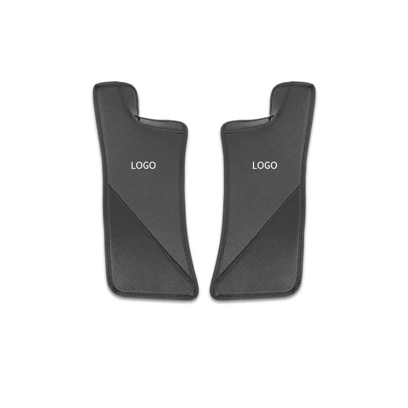 Tesla Model 3/Y Rear Door Sills Leather Threshold Strip Anti Kick Pads