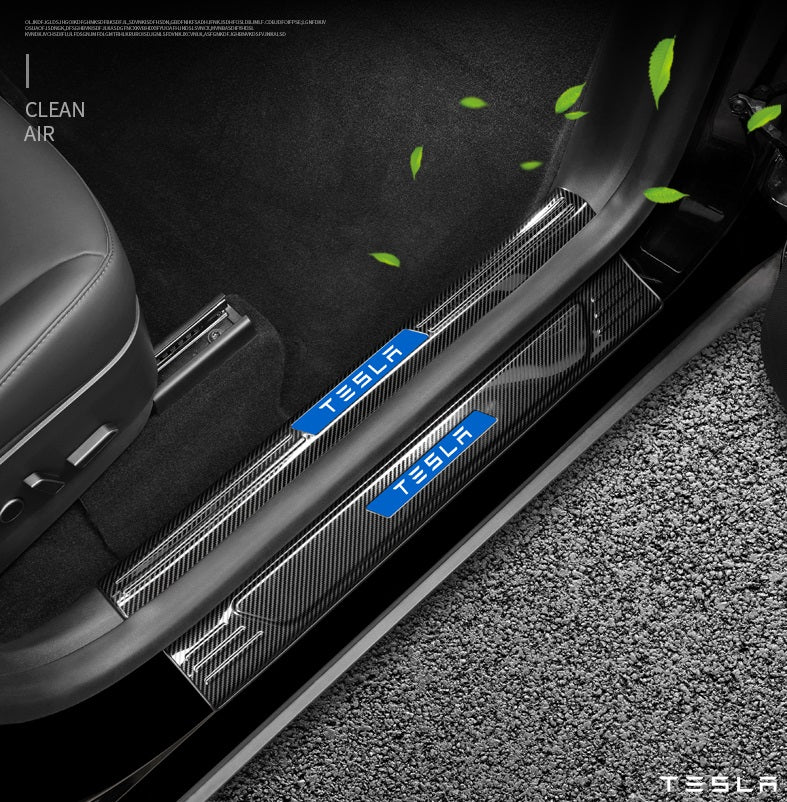 Model Y Stainless Steel Door Sill Protector Welcome Pedal