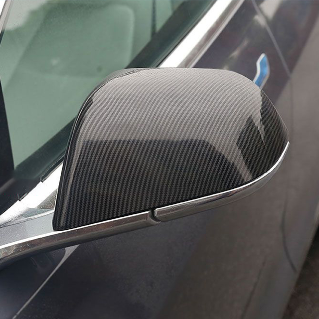 Model Y Carbon Fiber Side Mirror Caps Cover