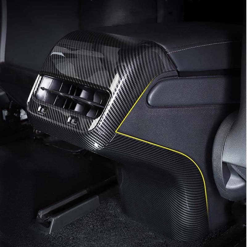 Tesla Model 3/Y Rear Air Vent Outlet Cover & Lower Anti Kick Cover