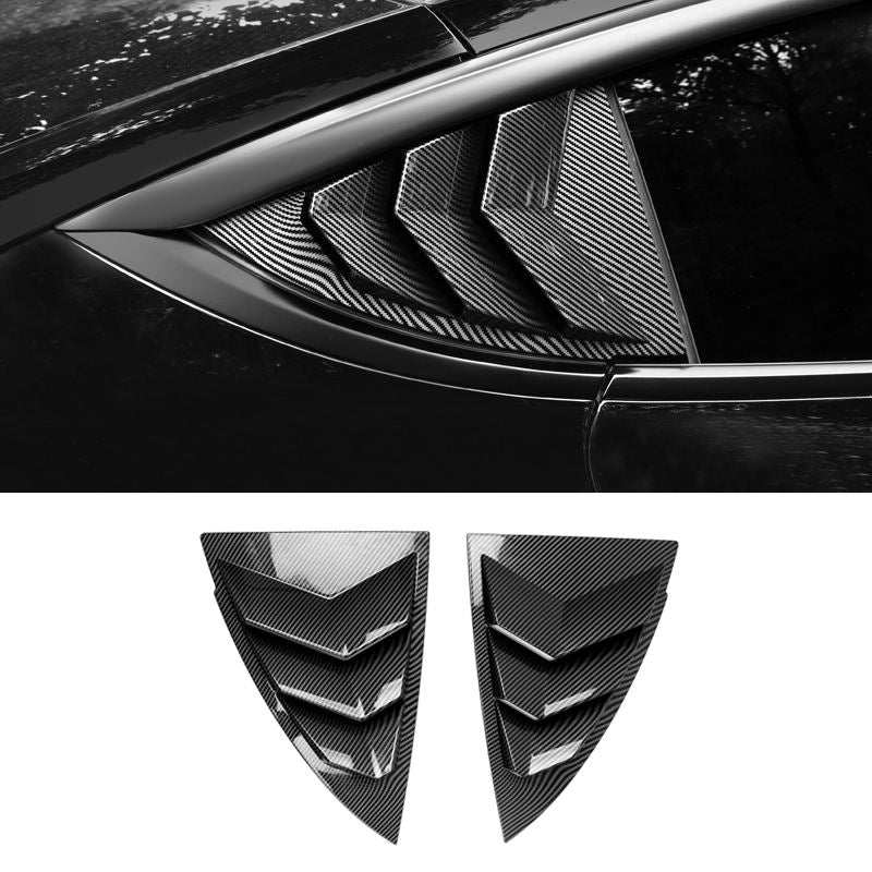 Model 3 Y Rear Triangle Shutter Window Louver Cover Trim