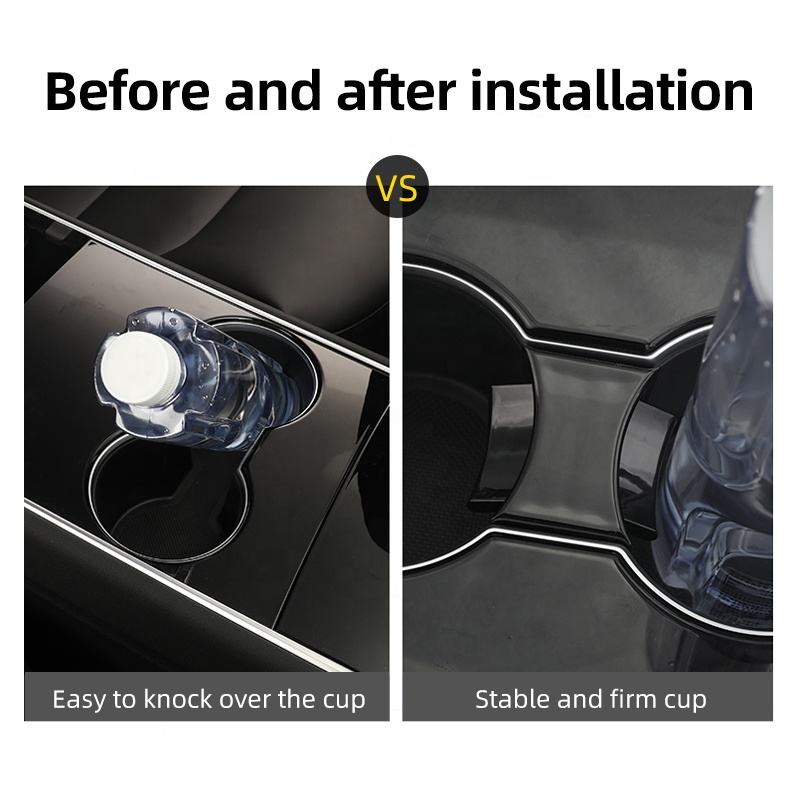Model 3/Y Center Console Water Cup Holder Slot Slip Limit Clip