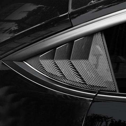 Model 3 Y Rear Triangle Shutter Window Louver Cover Trim