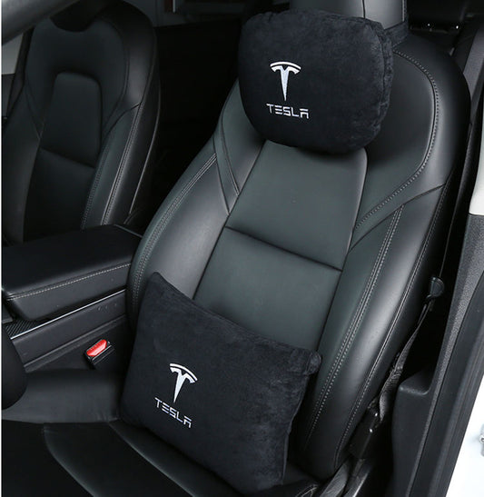 Tesla Neck Pillow Headrest & Lumbar Support Pillow