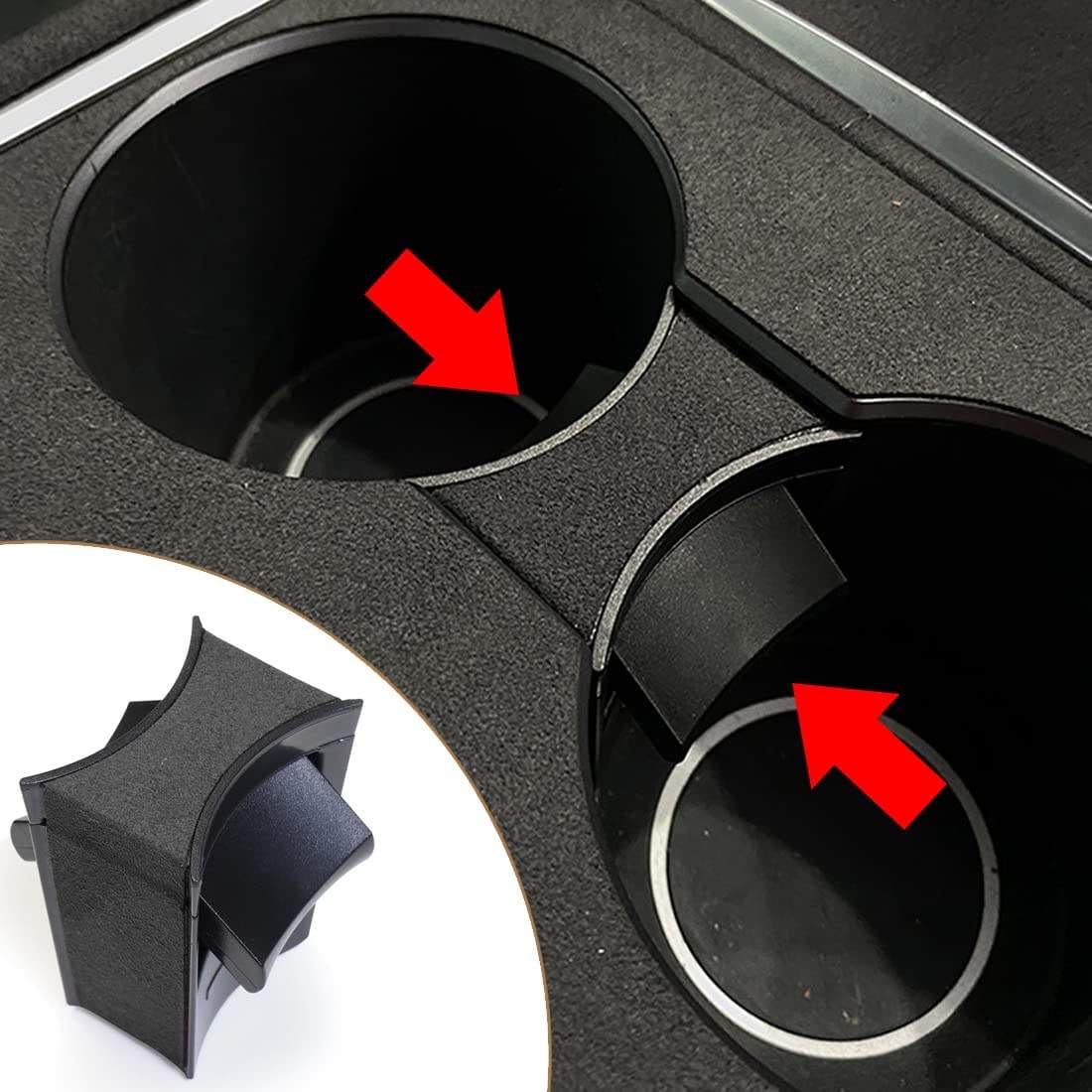 Model 3/Y Center Console Water Cup Holder Slot Slip Limit Clip