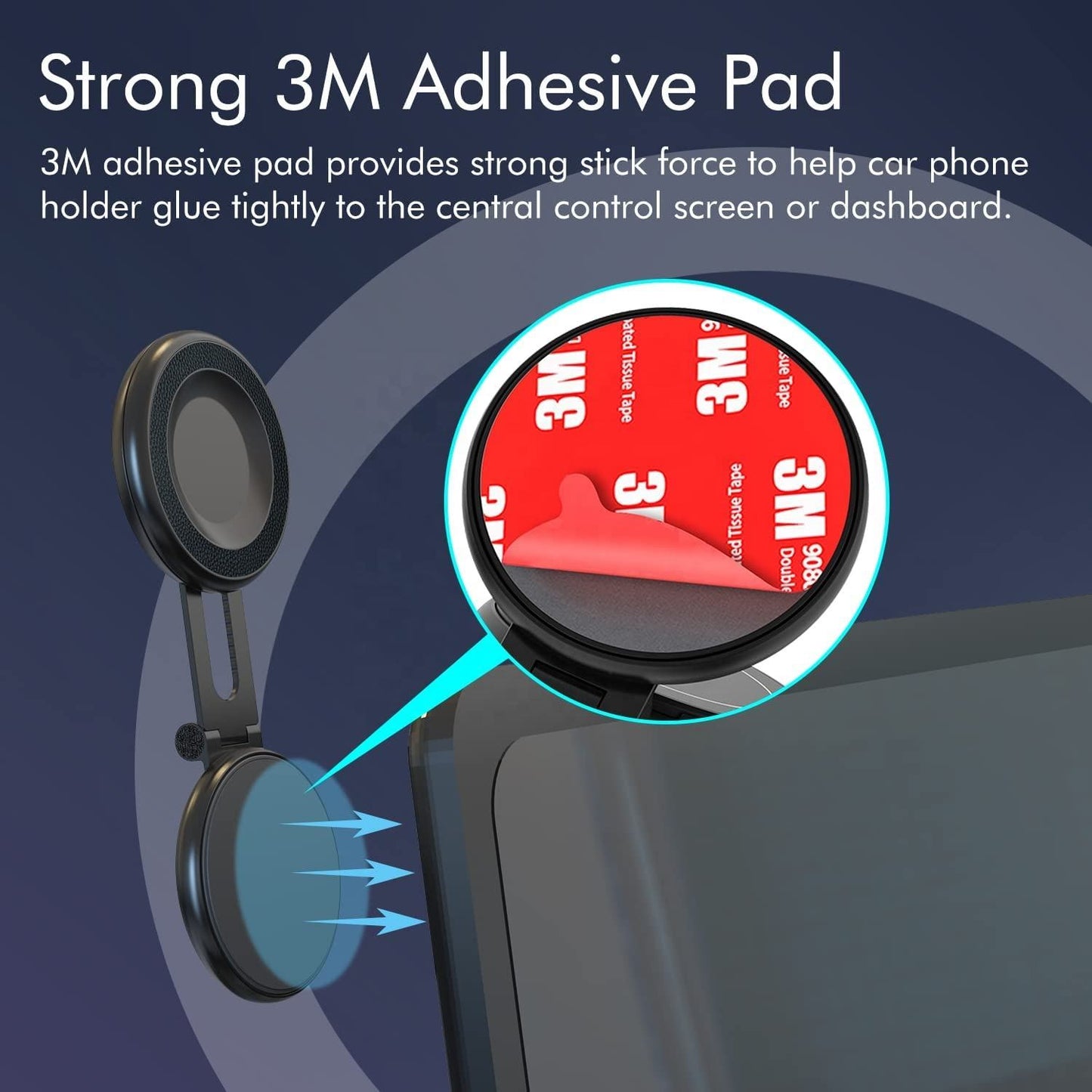 Model 3/Y Magnetic Phone Mount Foldable Hidden Screen Mobile Cell Holder
