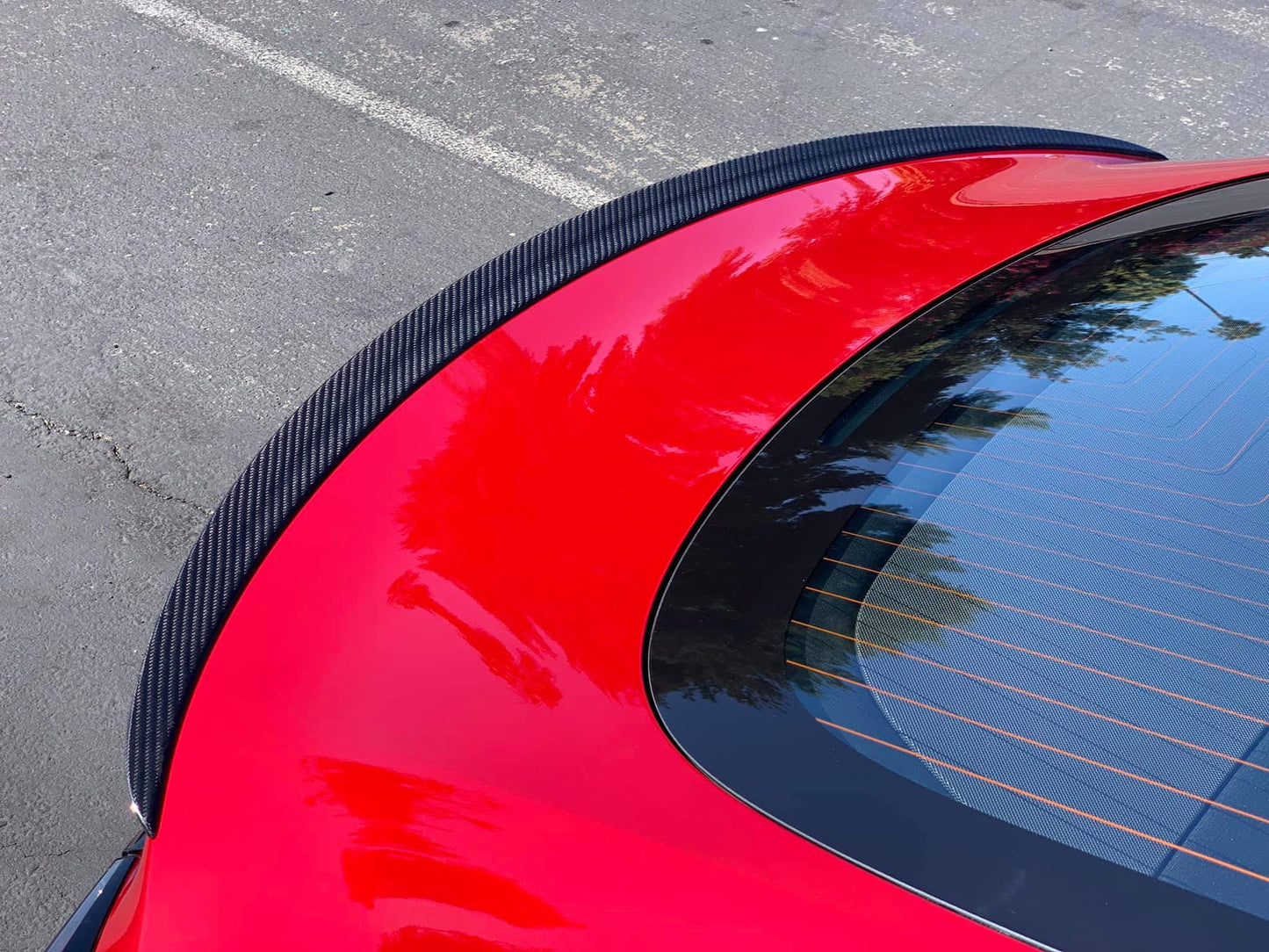 Model 3 Y Real Carbon Fiber Spoiler Rear Trunk Wing