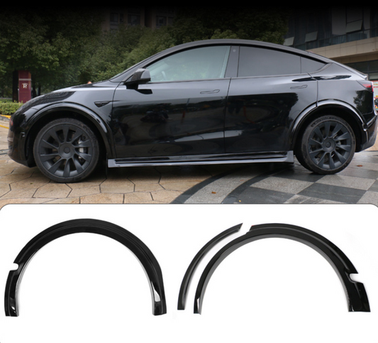 2021-2022 Model Y Side Wide Body Wheel Eyebrow Arch Fender Cover Trim
