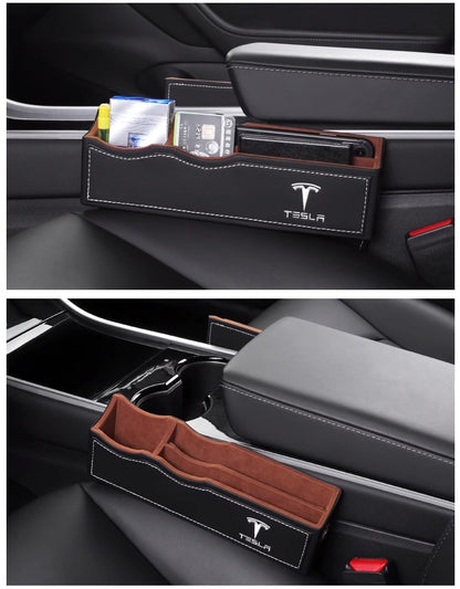 Model 3 Y X S Car Seat Gap Storage Box Organizer