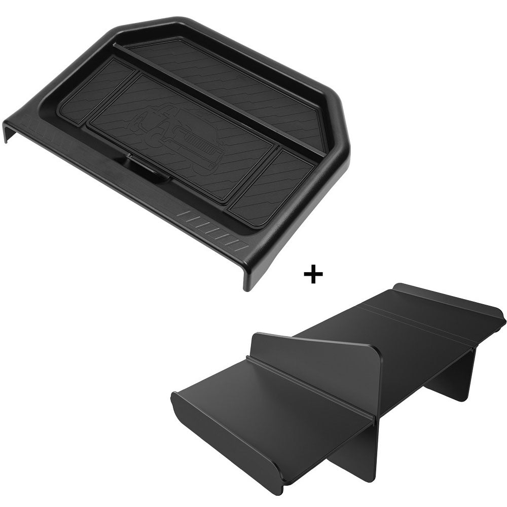 Center Console Screen Rear Storage Box Dashboard Organizer For Ford Maverick 2025