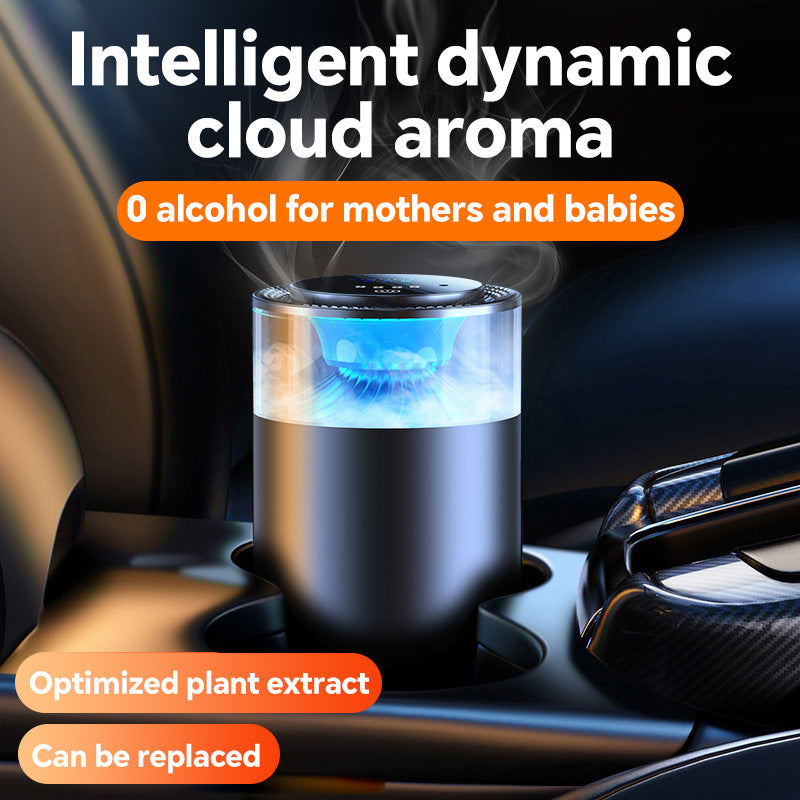 Auto-Spray Car Air Freshener Diffuser With Dynamic Cloud Mist & Lasting Fragrance