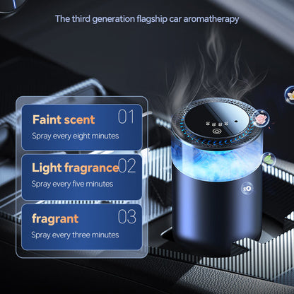 Auto-Spray Car Air Freshener Diffuser With Dynamic Cloud Mist & Lasting Fragrance
