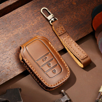 Evtesparts Leather Key Fob Cover For Toyota Sienna