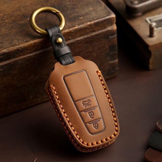 For Toyota Camry Leather Key Fob Cover