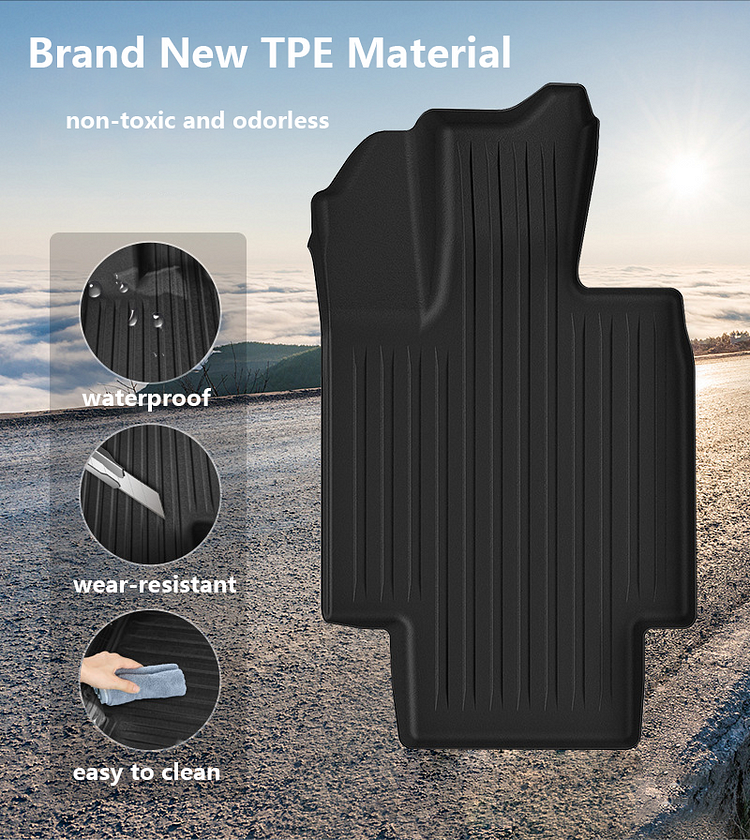 Tesla Cybertruck All-weather Floor Mats Liners 3Pcs
