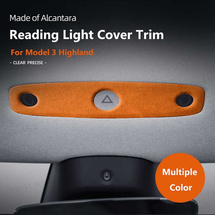 Evtesparts Alcantara Reading Lighting Trim Kit For Tesla Model 3 Highland Accessories