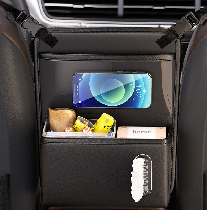 Hanging Car Storage Bag Multi-Functional Center Console Pocket For Driver and Passenger Seat-Middle