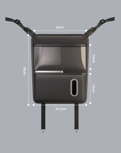Hanging Car Storage Bag Multi-Functional Center Console Pocket For Driver and Passenger Seat-Middle
