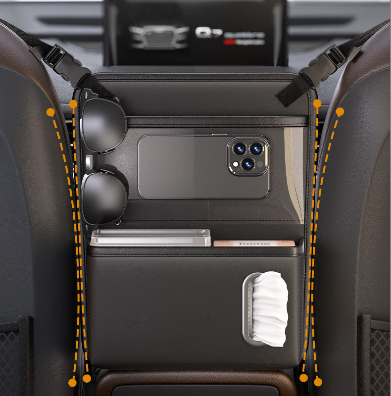 Hanging Car Storage Bag Multi-Functional Center Console Pocket For Driver and Passenger Seat-Middle
