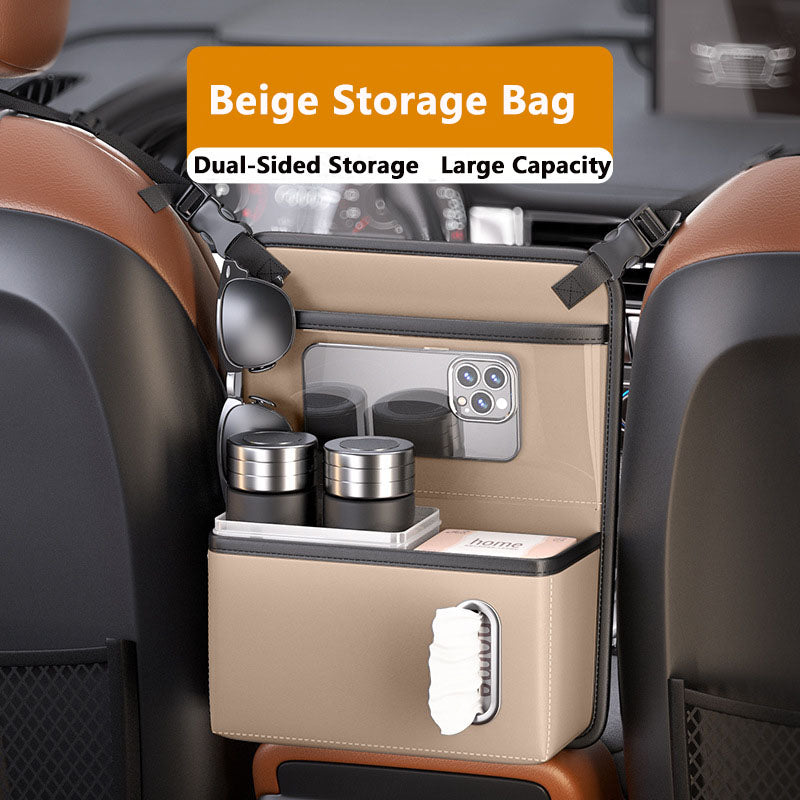 Hanging Car Storage Bag Multi-Functional Center Console Pocket For Driver and Passenger Seat-Middle