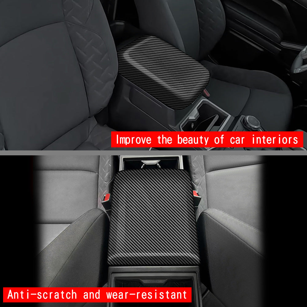 Carbon Fiber Center Console Armrest Box Cover For Toyota Tacoma/4Runner