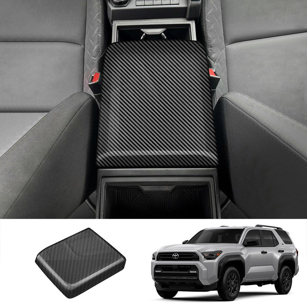 Carbon Fiber Center Console Armrest Box Cover For Toyota Tacoma/4Runner