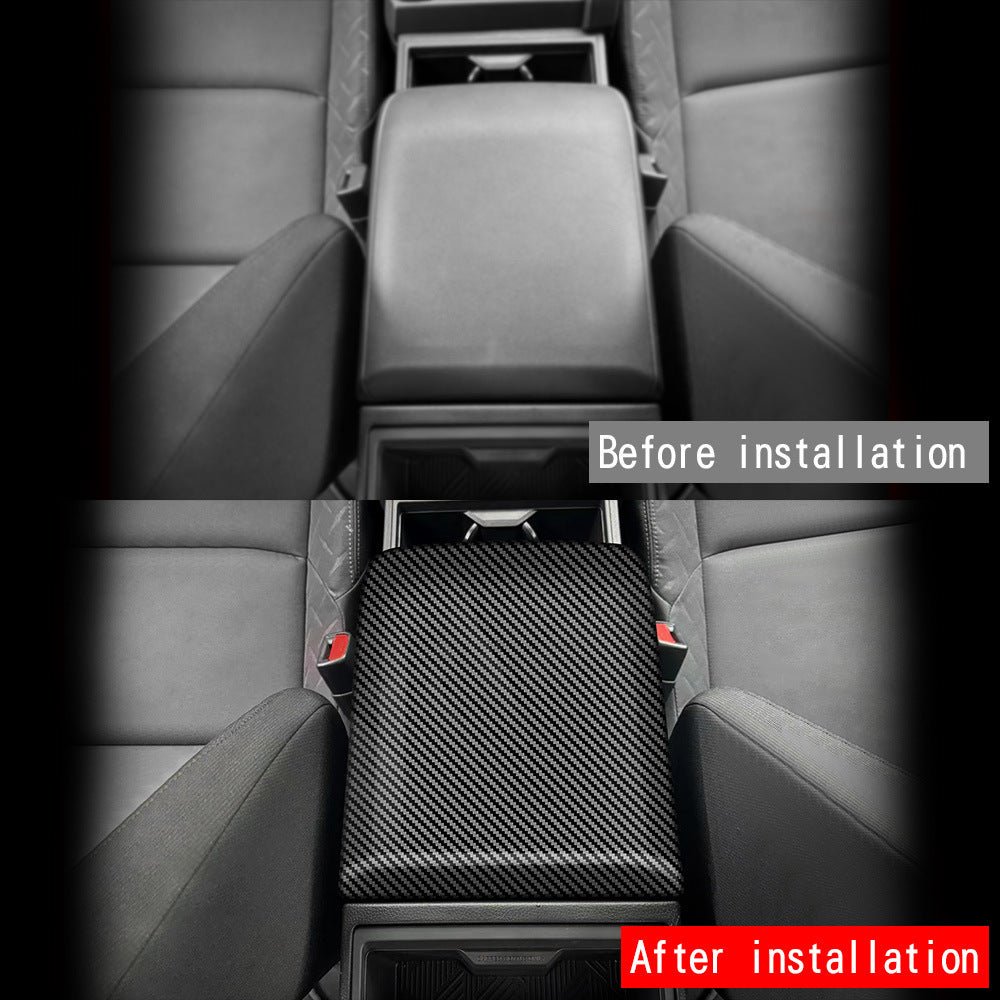 Carbon Fiber Center Console Armrest Box Cover For Toyota Tacoma/4Runner