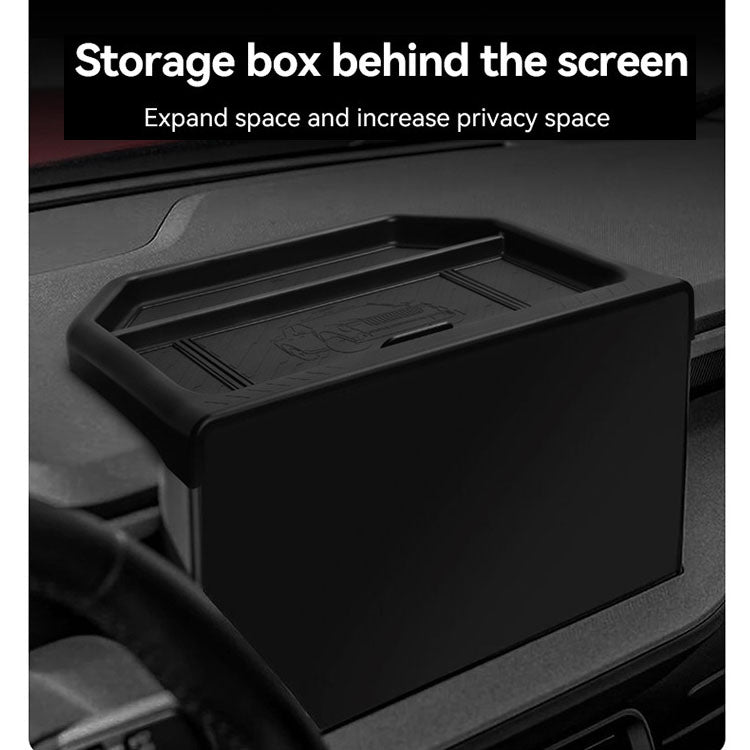 Center Console Screen Rear Storage Box Dashboard Organizer For Ford Maverick 2025