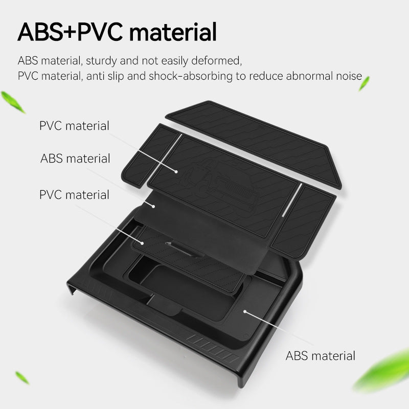 Center Console Screen Rear Storage Box Dashboard Organizer For Ford Maverick 2025