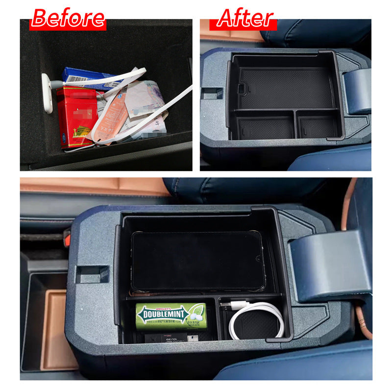 Center Console Armrest Storage Box For Ford Maverick