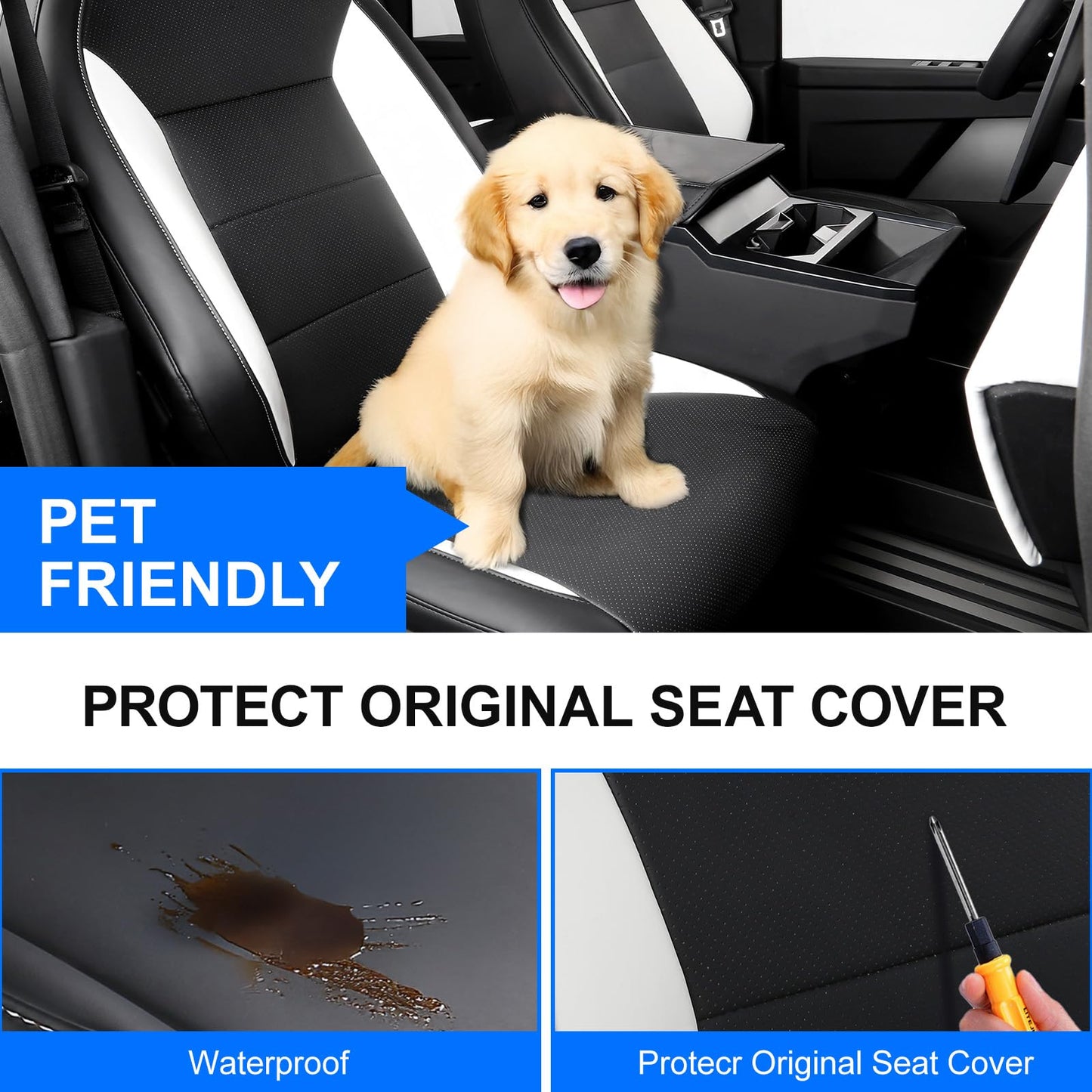 Cybertruck Seat Cover Full Coverage Seat Cushion