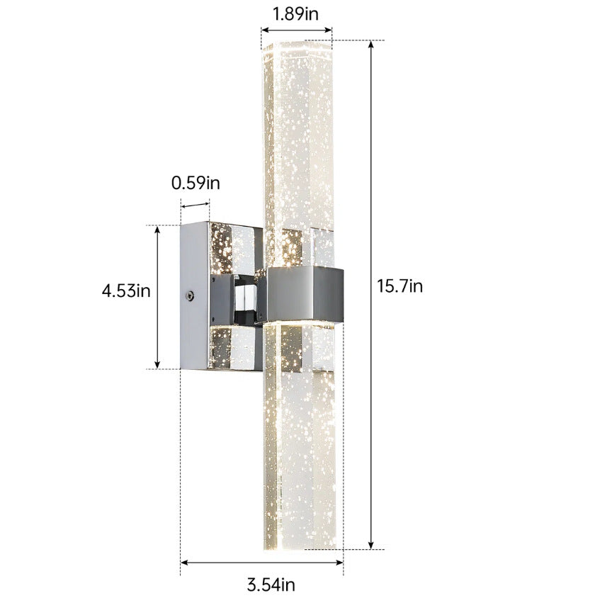 Indoor Crystal Glass LED Wall Light