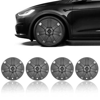 Evtesparts Model Y 19" Wheel Covers Cybertruck Style Hubcaps (Set of 4)