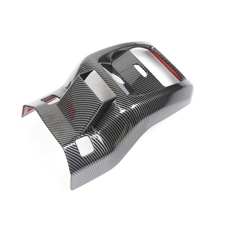For Ford Mustang Mach-E Rear Row Anti-Kick Guard Cover Carbon Fiber Style