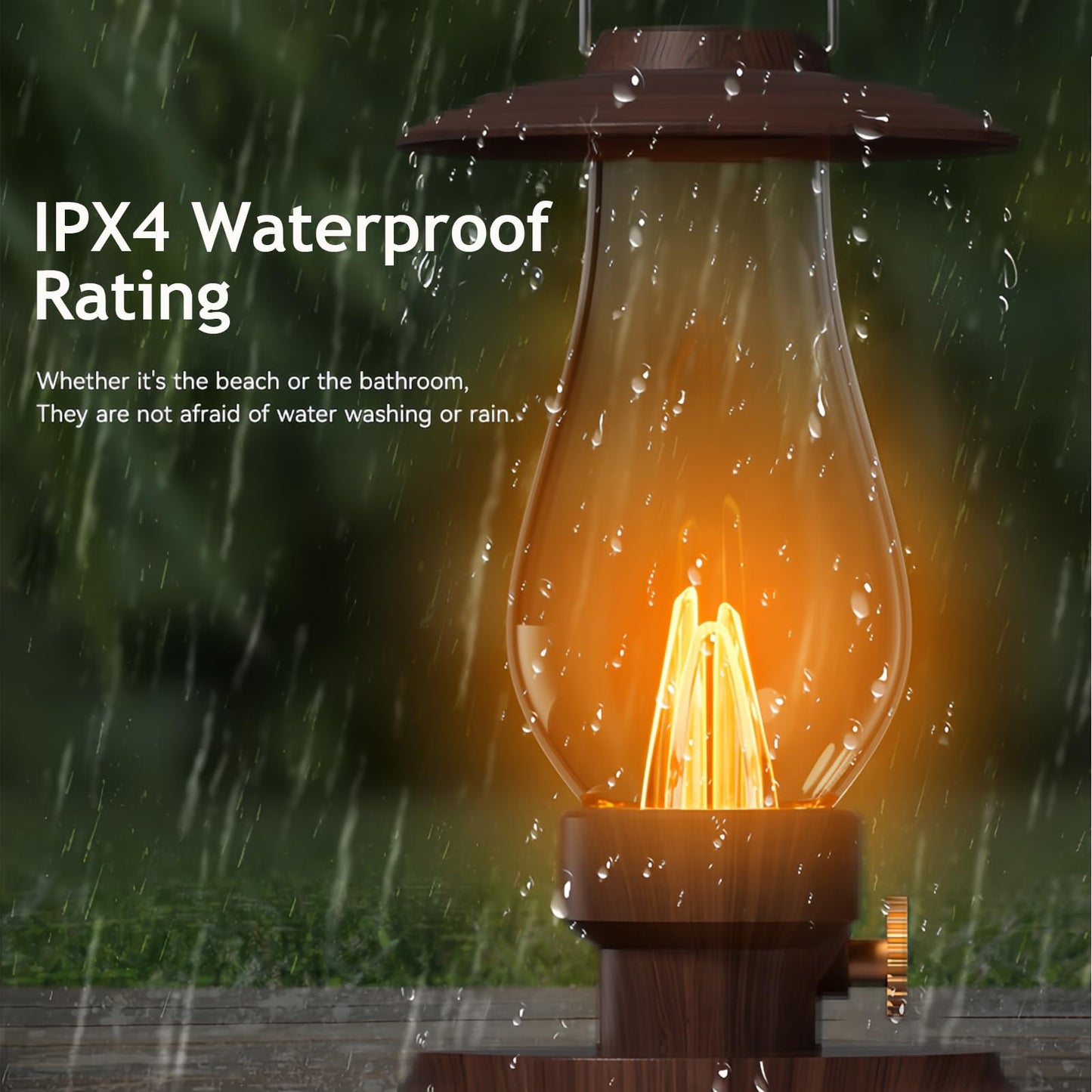 Retro Kerosene Lamp Bluetooth Speaker Outdoor Camping Ambient Light