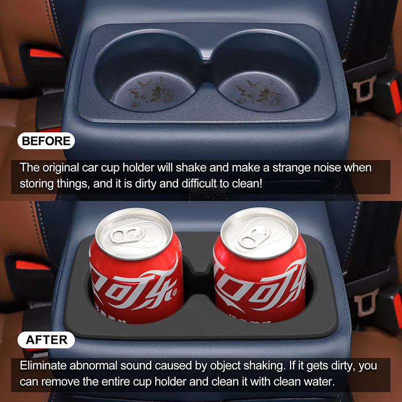 Silicone Center Console & Rear Cup Holder For Ford Maverick 2021-2025