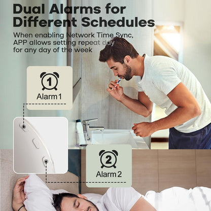 Simulated Sunrise & Sunset Wake-up Light Smart Ambient Alarm Clock Light