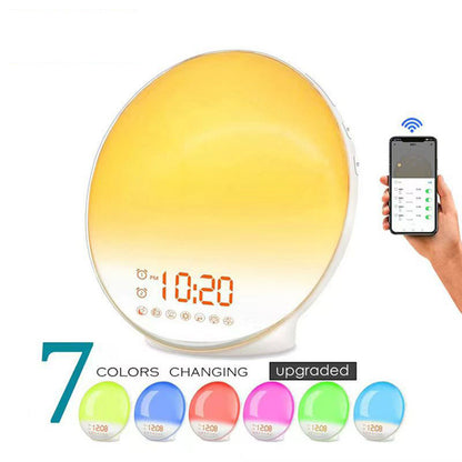 Simulated Sunrise & Sunset Wake-up Light Smart Ambient Alarm Clock Light