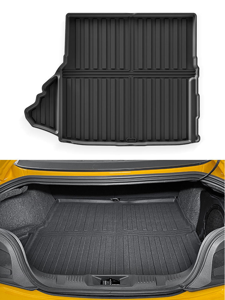 TPE All-Weather Floor Mats & Rear Trunk Liner For Ford Mustang (Fuel, North America)