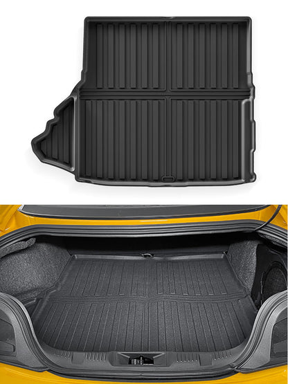TPE All-Weather Floor Mats & Rear Trunk Liner For Ford Mustang (Fuel, North America)
