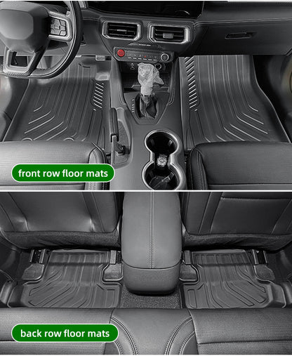 TPE All-Weather Floor Mats & Rear Trunk Liner For Ford Mustang (Fuel, North America)