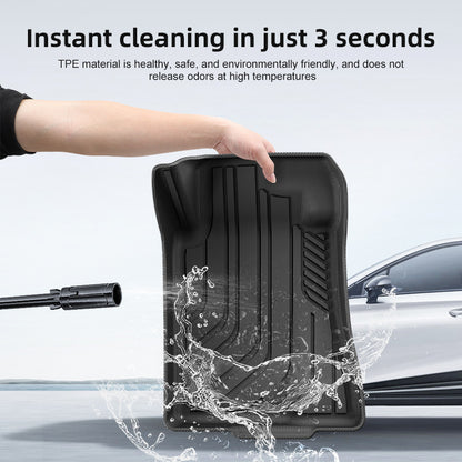 TPE All-Weather Floor Mats & Rear Trunk Liner For Ford Mustang (Fuel, North America)