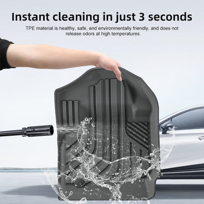 TPE Car Floor Mats & Rear Cargo Mat For Ford F250/F350