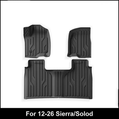 TPE Car Floor Mats for 2012–2026 GMC Sierra and Chevrolet Silverado