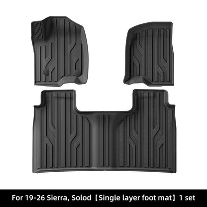TPE Car Floor Mats for 2012–2026 GMC Sierra and Chevrolet Silverado