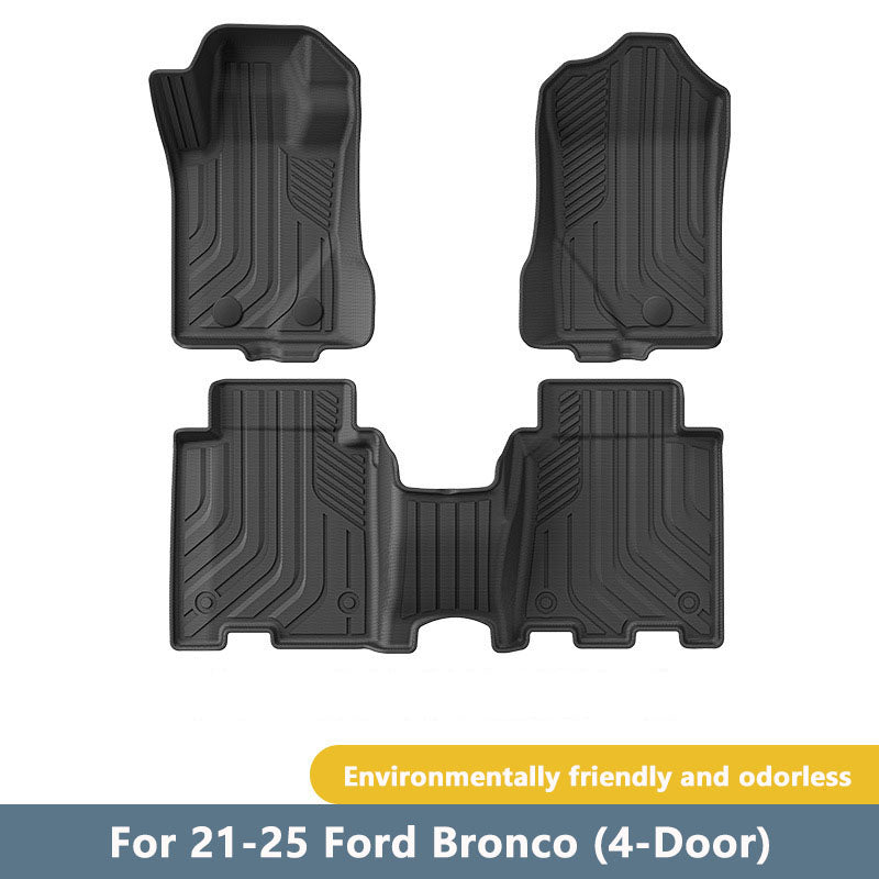 TPE Eco-friendly Floor Mats For 2021-2025 Ford Bronco (4-Door)