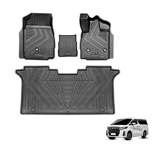 Evtesparts TPE Floor Mats For Toyota Alphard 30 Series 2015-2023